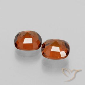 Hessonite Garnet Gemstones in 7 x 7 mm (calibrated) Size for Sale, Hessonite Garnet Stones in Fire Orange Color