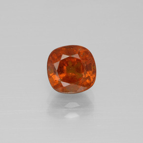 1.79 ct Orange Hessonite Garnet Gemstone, Hessonite Garnet Gem in Cushion-Cut Shape for Sale.