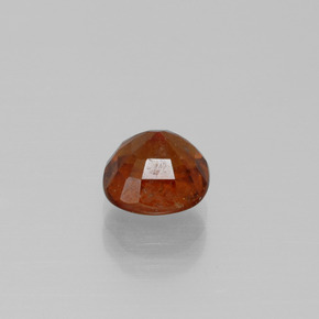Hessonite Garnet Gemstone in 6.7 x 6.6 mm Size for Sale, Hessonite Garnet Stone in Cinnamon Orange Color
