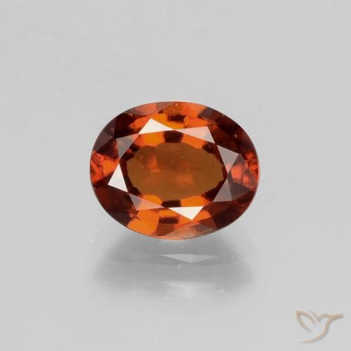 1,95 ct orangefarbener Hessonit-Granat, 8,6 x 7 mm Ovalschliff aus Sri Lanka, Photo A