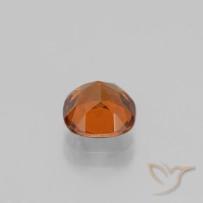 Hessonite Garnet Gemstone in 6.6 x 6.5 mm Size for Sale, Hessonite Garnet Stone in Deep Orange Color