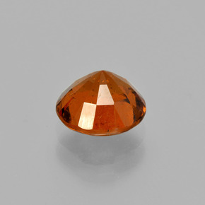 Hessonite Garnet Gemstone in 7 mm (calibrated) Size for Sale, Hessonite Garnet Stone in Cinnamon Orange Color