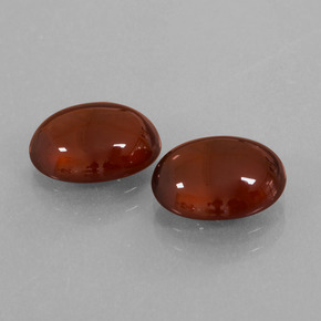 6.21 ctw Orange Hessonite Garnet Stones, Natural Hessonite Garnet in Oval Cabochon Shape for Sale
