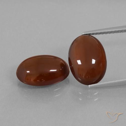 10.35 ct Brown Hessonite Garnet, 12.1 x 8.9 mm Oval Cut From Sri Lanka, Photo A