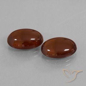10.35 ctw Brown Hessonite Garnet Stones, Natural Hessonite Garnet in Oval Cabochon Shape for Sale