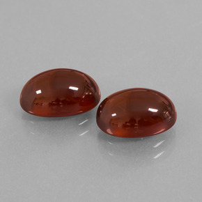 7.23 ctw Red Hessonite Garnet Stones, Natural Hessonite Garnet in Oval Cabochon Shape for Sale