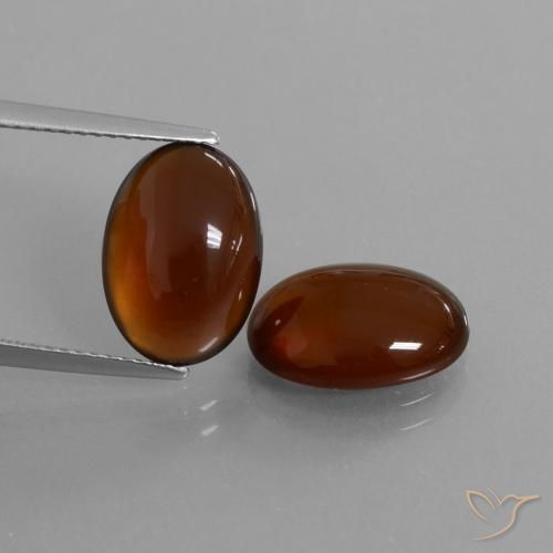 9.31 ct Brown Hessonite Garnet, 12.8 x 9 mm Oval Cut From Sri Lanka, Photo A