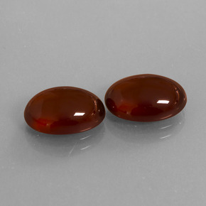 8.36 ctw Brown Hessonite Garnet Stones, Natural Hessonite Garnet in Oval Cabochon Shape for Sale