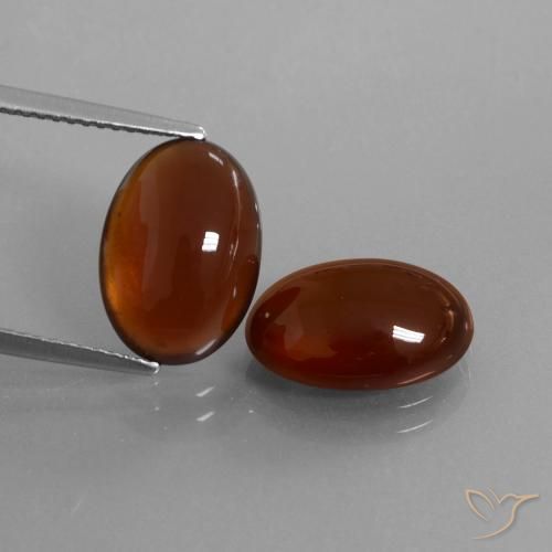 9.78 ct Brown Hessonite Garnet, 13 x 9.1 mm Oval Cut From Sri Lanka, Photo A