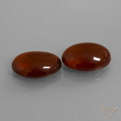 9.78 ctw Brown Hessonite Garnet Stones, Natural Hessonite Garnet in Oval Cabochon Shape for Sale