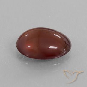 5.35 ct Brown Hessonite Garnet Stone, Natural Hessonite Garnet in Oval Cabochon Shape for Sale