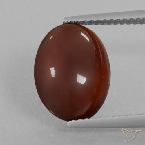 5.21 ct Brown Hessonite Garnet, 13.5 x 10 mm Oval Cut From Sri Lanka, Photo A