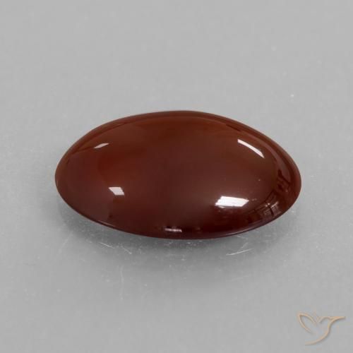 5.21 ct Brown Hessonite Garnet Stone, Natural Hessonite Garnet in Oval Cabochon Shape for Sale