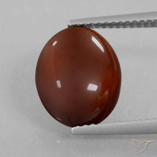 5.03 ct Brown Hessonite Garnet, 13 x 10.3 mm Oval Cut From Sri Lanka, Photo A