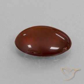 5.03 ct Brown Hessonite Garnet Stone, Natural Hessonite Garnet in Oval Cabochon Shape for Sale
