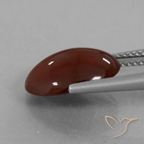 Hessonite Garnet Gemstone in 12.8 x 10 mm Size for Sale, Hessonite Garnet Stone in Reddish Brown Color