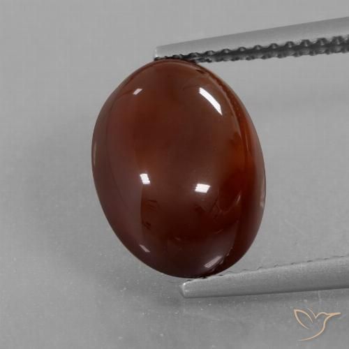 6.21 ct Brown Hessonite Garnet, 12.7 x 9.1 mm Oval Cut From Sri Lanka, Photo A