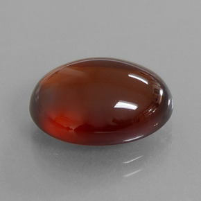 12.33 ct Orange Hessonite Garnet Stone, Natural Hessonite Garnet in Oval Cabochon Shape for Sale