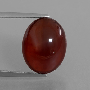 9.13 ct Orange Hessonite Garnet Gemstone, Hessonite Garnet Gem in Oval Cabochon Shape for Sale.