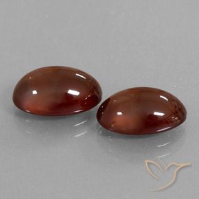 8.68 ctw Red Hessonite Garnet Stones, Natural Hessonite Garnet in Oval Cabochon Shape for Sale
