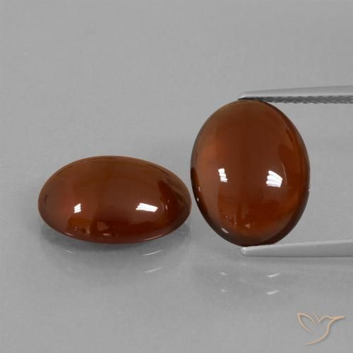 12 ct Brown Hessonite Garnet, 13.1 x 10.2 mm Oval Cut From Sri Lanka, Photo A