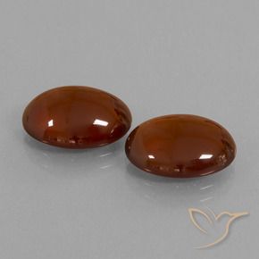 12.00 ctw Brown Hessonite Garnet Stones, Natural Hessonite Garnet in Oval Cabochon Shape for Sale