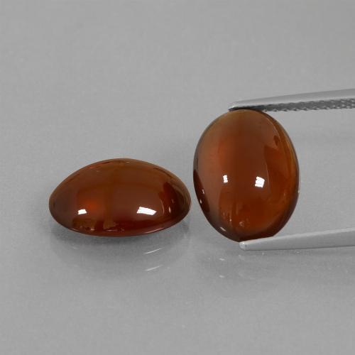 Warm Brown Hessonite Garnet Gem - 4.3ct Oval Cabochon (ID: 428380)