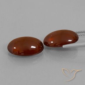 Hessonite Garnet Gemstones in 13 x 9 mm (calibrated) Size for Sale, Hessonite Garnet Stones in Warm Brown Color