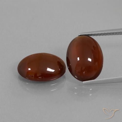 12.31 ct Brown Hessonite Garnet, 13 x 10 mm Oval Cut From Sri Lanka, Photo A