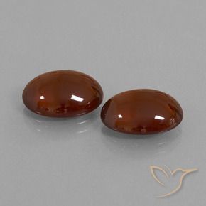 12.31 ctw Brown Hessonite Garnet Stones, Natural Hessonite Garnet in Oval Cabochon Shape for Sale
