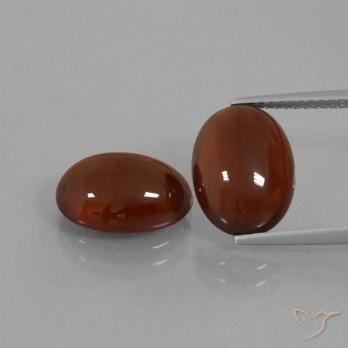 10.47 ct Brown Hessonite Garnet, 11.9 x 8.9 mm Oval Cut From Sri Lanka, Photo A