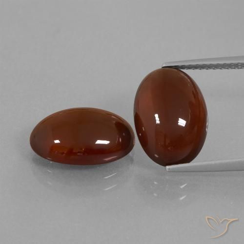 12.02 ct Brown Hessonite Garnet, 14 x 9.2 mm Oval Cut From Sri Lanka, Photo A