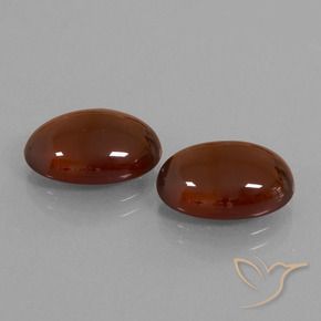 12.02 ctw Brown Hessonite Garnet Stones, Natural Hessonite Garnet in Oval Cabochon Shape for Sale