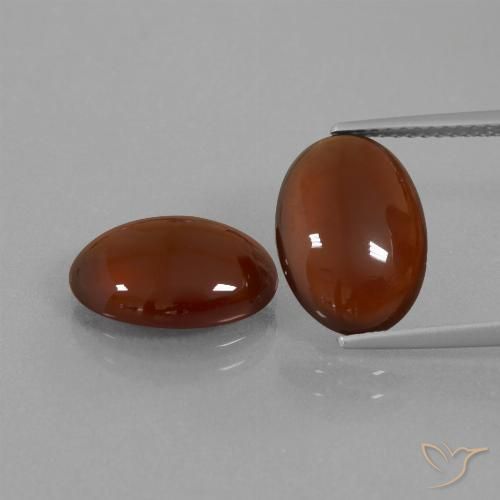 10.01 ct Brown Hessonite Garnet, 12.9 x 9.1 mm Oval Cut From Sri Lanka, Photo A