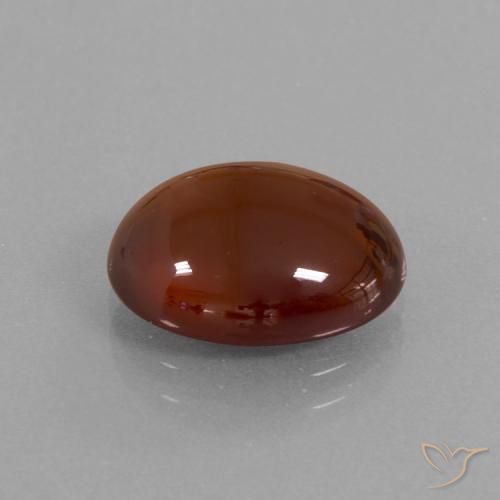 6.90 ct Brown Hessonite Garnet Stone, Natural Hessonite Garnet in Oval Cabochon Shape for Sale