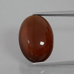 8.38 ct Orange Hessonite Garnet Gemstone, Hessonite Garnet Gem in Oval Cabochon Shape for Sale.