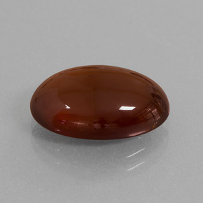 8.38 ct Orange Hessonite Garnet Stone, Natural Hessonite Garnet in Oval Cabochon Shape for Sale