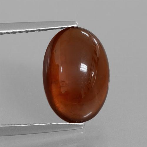 Pecan Brown Hessonite Garnet Gem - 5ct Oval Cabochon (ID: 428465)