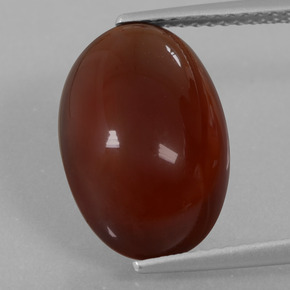8.24 ct Orange Hessonite Garnet Gemstone, Hessonite Garnet Gem in Oval Cabochon Shape for Sale.