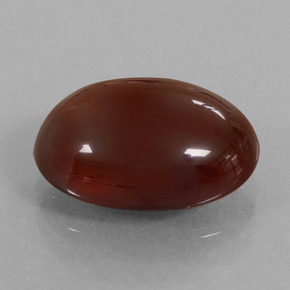 8.05 ct Brown Hessonite Garnet Stone, Natural Hessonite Garnet in Oval Cabochon Shape for Sale