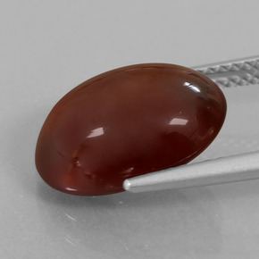 Hessonite Garnet Gemstone in 14 x 10 mm (calibrated) Size for Sale, Hessonite Garnet Stone in Pecan Brown Color