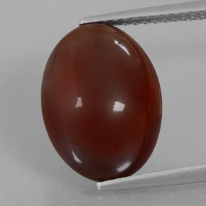 8.64 ct Orange Hessonite Garnet Gemstone, Hessonite Garnet Gem in Oval Cabochon Shape for Sale.