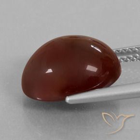 Hessonite Garnet Gemstone in 12.9 x 10 mm Size for Sale, Hessonite Garnet Stone in Pecan Brown Color