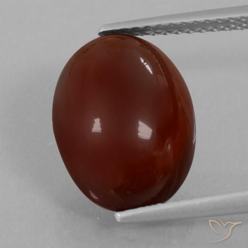 7.07ct Natural Pecan Brown Hessonite Garnet, Oval, Translucent