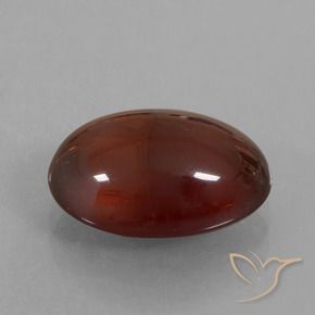 5.27 ct Brown Hessonite Garnet Stone, Natural Hessonite Garnet in Oval Cabochon Shape for Sale