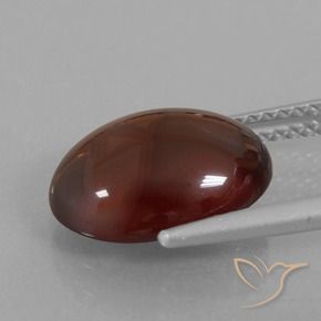 Hessonite Garnet Gemstone in 12.2 x 8.9 mm Size for Sale, Hessonite Garnet Stone in Pecan Brown Color