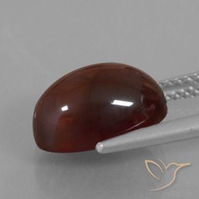Hessonite Garnet Gemstone in 12 x 8 mm (calibrated) Size for Sale, Hessonite Garnet Stone in Pecan Brown Color