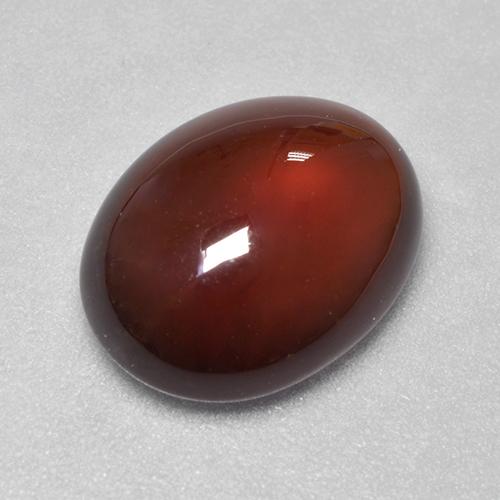 6.41 ct Orange Hessonite Garnet Stone, Natural Hessonite Garnet in Oval Cabochon Shape for Sale