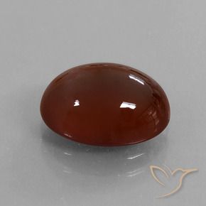 7.55 ct Brown Hessonite Garnet Stone, Natural Hessonite Garnet in Oval Cabochon Shape for Sale