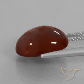 Hessonite Garnet Gemstone in 12.9 x 10 mm Size for Sale, Hessonite Garnet Stone in Pecan Brown Color